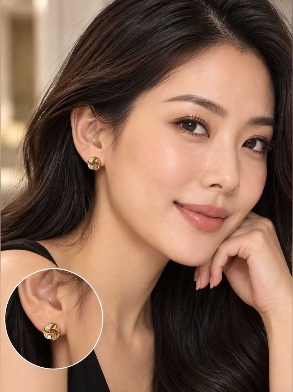 Classic Gold Filled Knot Stud Earrings - Elegant Women’s Jewelry